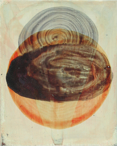 Nikola Dimitrov, Merkur, Acryl, Öl und Tusche auf Papier auf Keilrahmen, 25 x 20 cm
